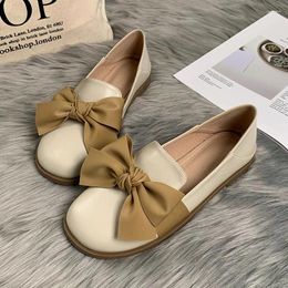 Casual Shoes Flats Women Luxury 2024 Spring And Autumn Flat Sole Single British Style Small Leather Doudou