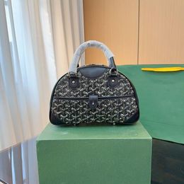 10A Fashion Top Designer Ball Y-shaped Genuine Leather Print Bowling Beautiful Bag Handbag Quality Old Simple Full Bag Canvas Cowhide W Oidx