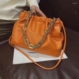 Bag Women's Clutches Chain Design Shoulder Bags PU Leather Crossbody For Women Luxury Handbag Ladies Sling