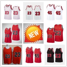 men michael 23 45 MJ jersey dennis 91 rodman scottie 33 pippen shorts black Red white stitching basketball jerseys