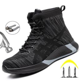 Anti-Puncture Work Safety Shoes Men Indestructible Protective Footwear Steel Toe Work Sneaker Male Lightweight Work Safety Boots