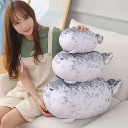 Plush Cushions Chubby seal pillow Simulated Cute Seal Doll Aquarium ular Pillow Aquarium Plush Toy Home entertainment and office gift