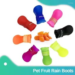 Dog Apparel Pet Rain Shoes Non-slip Waterproof Don't Fall Off Cat Soft Bottom Foot Cover Small And Medium Summer