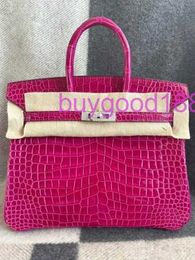 10A Bridkkin Delicate Luxury Womens Social Designer Totes Bag Shoulder Bag 25 Crocodile White Gold with Diamonds