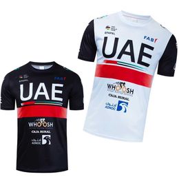 Men's T-Shirts 2024 UAE Quick Dry Trianning Shirt Pro Bicycle Jersey Mens Summer Breathable INEOS Team Sports Running T-shirt S52133