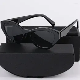 Sunglasses Small Acetate Irregular For Women Brand Designer Retro Trending Party Eyewear Summer Fashion Girl Sun Glasses