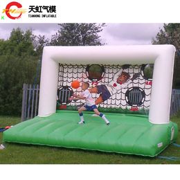 4mWx3mLx3mH (13.2x10x10ft) with 6balls outdoor activities Inflatable football shoot game inflatable football darts inflatable soccer free kick carnival games