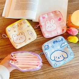 Storage Bags Cute Cosmetic Kawaii Makeup Napkin Pouch Coin Purse Sanitary Pads Bag