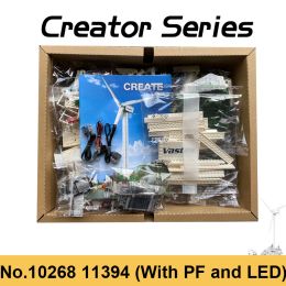 New Creative Series Vestas Wind Turbine Building Blocks PF Electric Windmill Generator Fit 10268 Bricks Toys For Boys Gifts