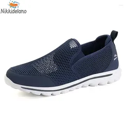 Casual Shoes Men's Sneakers Mesh Breathable Men Summer 2024 High Quality Lightweight Soft Fashion Old Man Walking Big Size