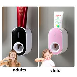 Waterproof Toothpaste Squeezer Toothbrush Holder Wall Mount Automatic Toothpaste Dispenser Bathroom Products Toothpaste Storage