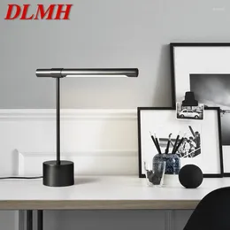 Table Lamps DLMH Modern Brass Lamp LED Creative Simple Black Bed Desk Light For Home Living Room Bedroom Decorate