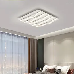 Chandeliers 2024 Bedroom Decor Dining Room Ceiling Lamp Modern Minimalist Chandelier Living Light Creative Wave Lighting Fixtures