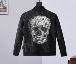 BEAR Brand Warm Thick Sweatshirt HipHop Loose Characteristic Personality Skull Pullover Rhine Luxury Men039s Hoodie8505812