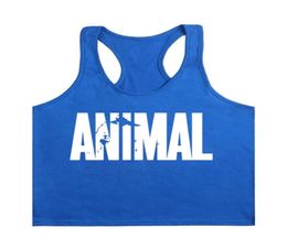 New Printing Letter Animal Stringer Tank Top Men Bodybuilding Equipment Clothing and Fitness Shirt Vest Singlets Muscle Top5917035