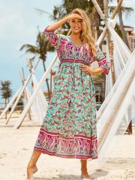 Cover Up Beach Woman Kaftan Plus Size Front Open Casual Women Dress Kimono Bathing Suit Ups Sarong