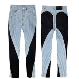 Women039s Jeans Vintage Patchwork High Waist Denim Pencil Pants And Jacket Coat Colour Matching Set 2021 Spring Autumn Women Two5873290