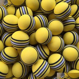 Golf Balls 50Pcsbag Eva Foam Yellow Red Blue Rainbow Sponge Indoor Practice Ball Training Aid 240116 Drop Delivery Sports Outdoors Dhed5