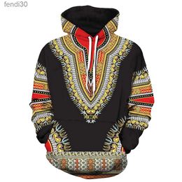 Mens Hoodies Sweatshirts Lovers Autumn Winter African 3d Print Long Sleeve Dashiki Sweatshirt Top Male CRM3