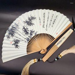 Decorative Figurines 8-inch Folding Fan Chinese Style Ancient Pography Prop