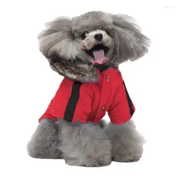 Dog Apparel Cold Weather Coats Windproof Warm Thick Jacket Puppy Winter With Hooded For Dogs Walking Hiking Travel