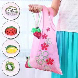 Storage Bags Folding Cute Large Reusable Totes Eco-friendly Eco Vegetable Fruit Green Supermarket Shopping Bag