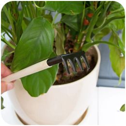 3pcs/set Mini Shovel Rake Set Wooden Handle Metal Head Shovel For Flowers Potted Plants Mini Garden Tool Soil Shovels Gardening
