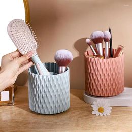 Storage Bottles 360 Makeup Brush Holder Rotating 5 Grid Pen Multi-Purpose Cosmetics Brushes Solution For Eyeliner Pencil And