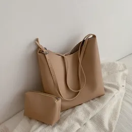 Shoulder Bags Vintage Bag Women PU Leather Lady Handbag Large Capacity Crossbody Designer Tote Trendy Shopping Purse