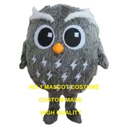 plush grey owl mascot custom adult size cartoon character carnival costume 3298 Mascot Costumes
