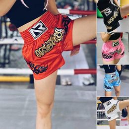 Men's Shorts 1Pc Boxing Anti-friction High Elasticity Martial Arts Breathable Muay Thai Cord Design Kickboxing For Men