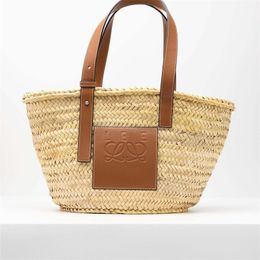 Womens Raffias Straw Shoulder Fold Shopper Bag luxury handbags mens City Cross body summer Beach bags Designer pochette bucket weave travel totes clutch basket bag