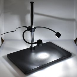 Universal Double Tube Adjustable LED Light Source Flashlight for Industrial Digital Video Stereo Microscope Camera Lens