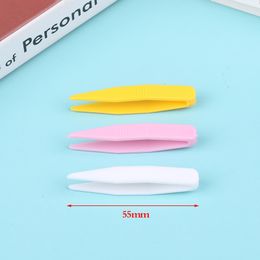 10pcs Plastic Beads Tweezer for Model Building Puzzle Kids Children Toys Clamp Clip Forceps Accessories Tools DIY Jewellery Making