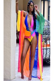 Rainbow Bikini 2 Piece Set Women Swimwear Print Bikinis Sexy Biquini Swim Suit Push Up Swimsuit Female Beachwear Swimming Bikini2388237