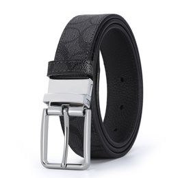 Classical belts for women designer men belt fashion business casual belt wholesale brown Black mens waistband womens metal buckle leather