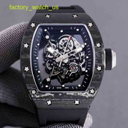 Exciting RM Wrist Watch Rm055 Automatic Black Carbon Fibre Tape