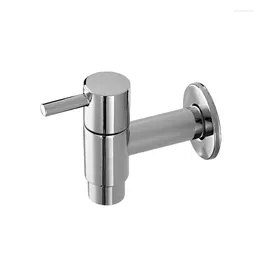 Bathroom Sink Faucets Refined Copper Wall Tap Mirror Plating Outdoor Bibcock Mop Pool Faucet Garden Watering Fitting Adapter