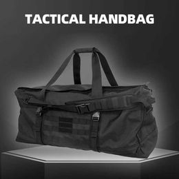 Outdoor Bags Outdoor Mountain Bag Molle Tactical Handbag Backpack Large Travel Camping Picnic Hiking Sports Mens Portable Bicycle Bag Q240521