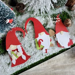 Catlove Christmas Gnomes Metal Cutting Dies Scrapbooking Mold Stencil Die Cuts Card Making DIY Craft Embossing New Dies For 2022