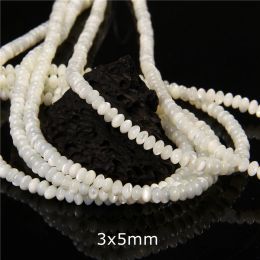 Wholesale Natural Shell Beads Mother Of Pearl Bead Smooth Loose Spacer Beads Jewelry for Women DIY Bracelets Earrings Necklaces