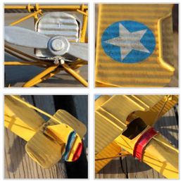Aircraft Modle 1 mini handmade vintage metal airplane model handmade iron art old car model decoration home accessories gift S2452344 S54521