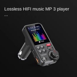 NEW 2024 Bluetooth Car Wireless FM Transmitter Radio Adapter Aux QC3.0 Charging Treble Bass Sound Music Player 1.8"QC3.0 PD USB Charger for