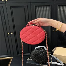 10A Fashion Luxury Mini Round Bag Top Clutch Handbag French 17CM Classic Shoulder Cheque Metal Bag Purse Tote Women Crossbody Designer Q Ufsa
