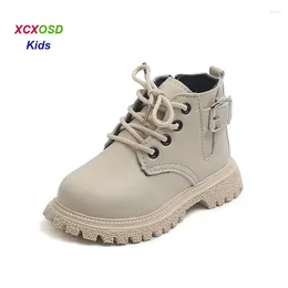 Boots XCXOSD Kids Fashion Baby Ankle Black Modern Spring Autumn Winter Toddler Anti-Slip Boys Girl Children Shoes 21-30