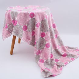 printed double-sided flannel plush blanket, baby cover blanket, office lunch blanket, winter blanket