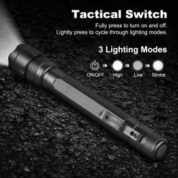 UltraFire 502D High Power Led Flashlights Self Defence Edc Tiki Outdoor Light Rechargeable Tactical Lamp Work Light Nature Torch