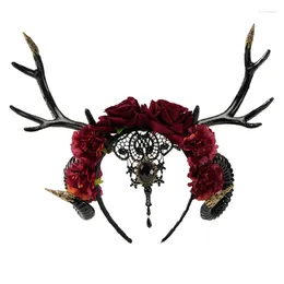 Party Supplies Dark Series Devil Horn Headband Adult Tiaras Hairhoop Halloween Costume Hairband