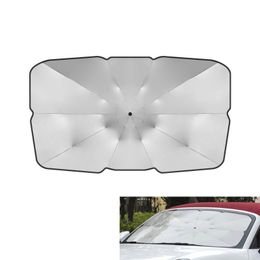 Convenient Storage Car Sun Shade Protector Umbrella Parasol Auto Front Window Sunshade Covers Interior Windshield Protection Accessories TH0005