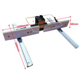 Woodworking Aluminium Profile Fence with Sliding Brackets Tools Dustproof for Wood Work Router Table Saw Table DIY Workbenches